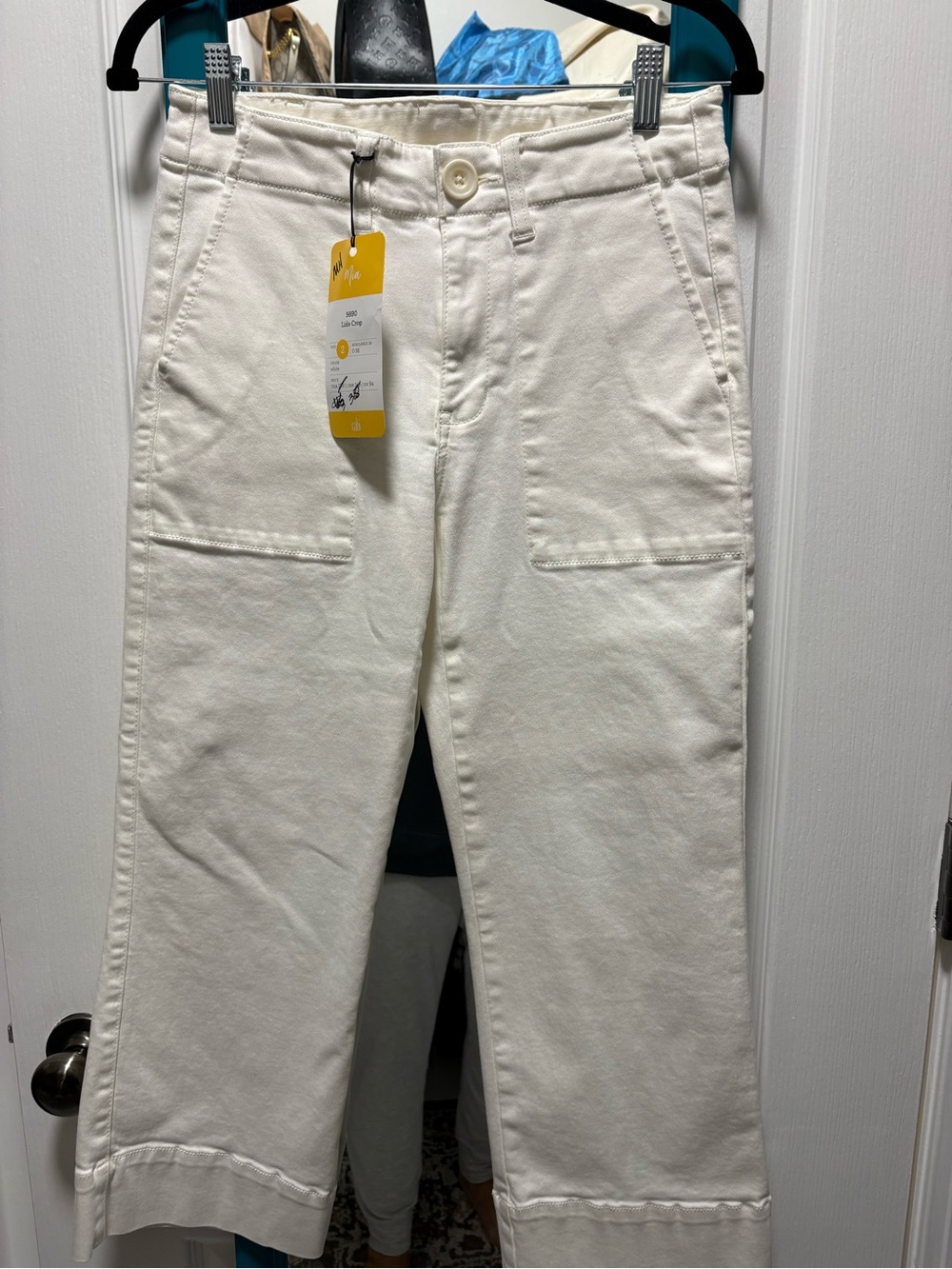 CAbi white High-Rise Pants